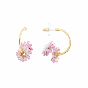 Les Nereides Daisy hoop post Earrings 