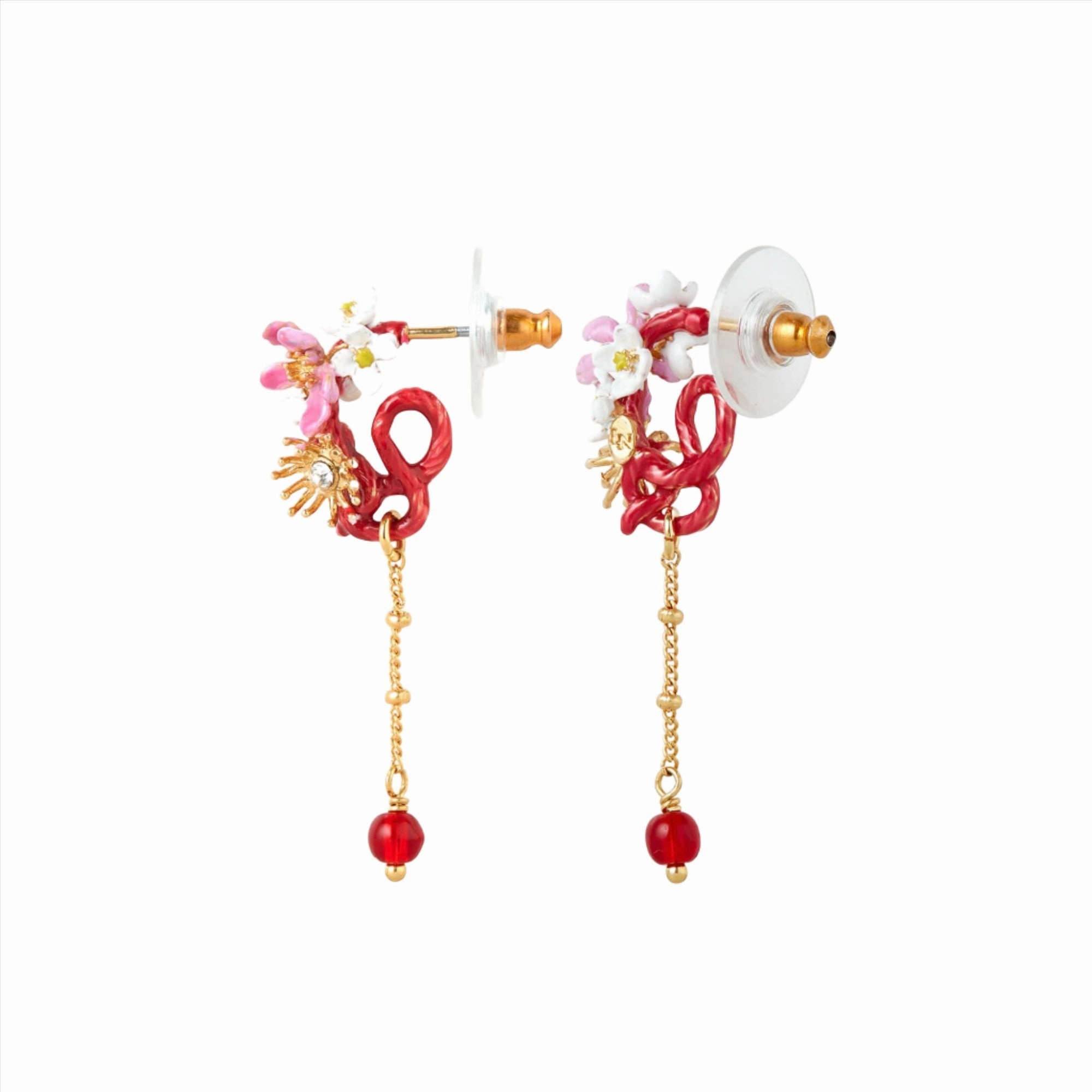 Les Nereides Flower Post Earrings 