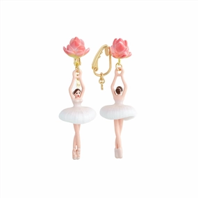Les Nereides Lotus Flower Ballerina Earrings? fashion-jewelry  