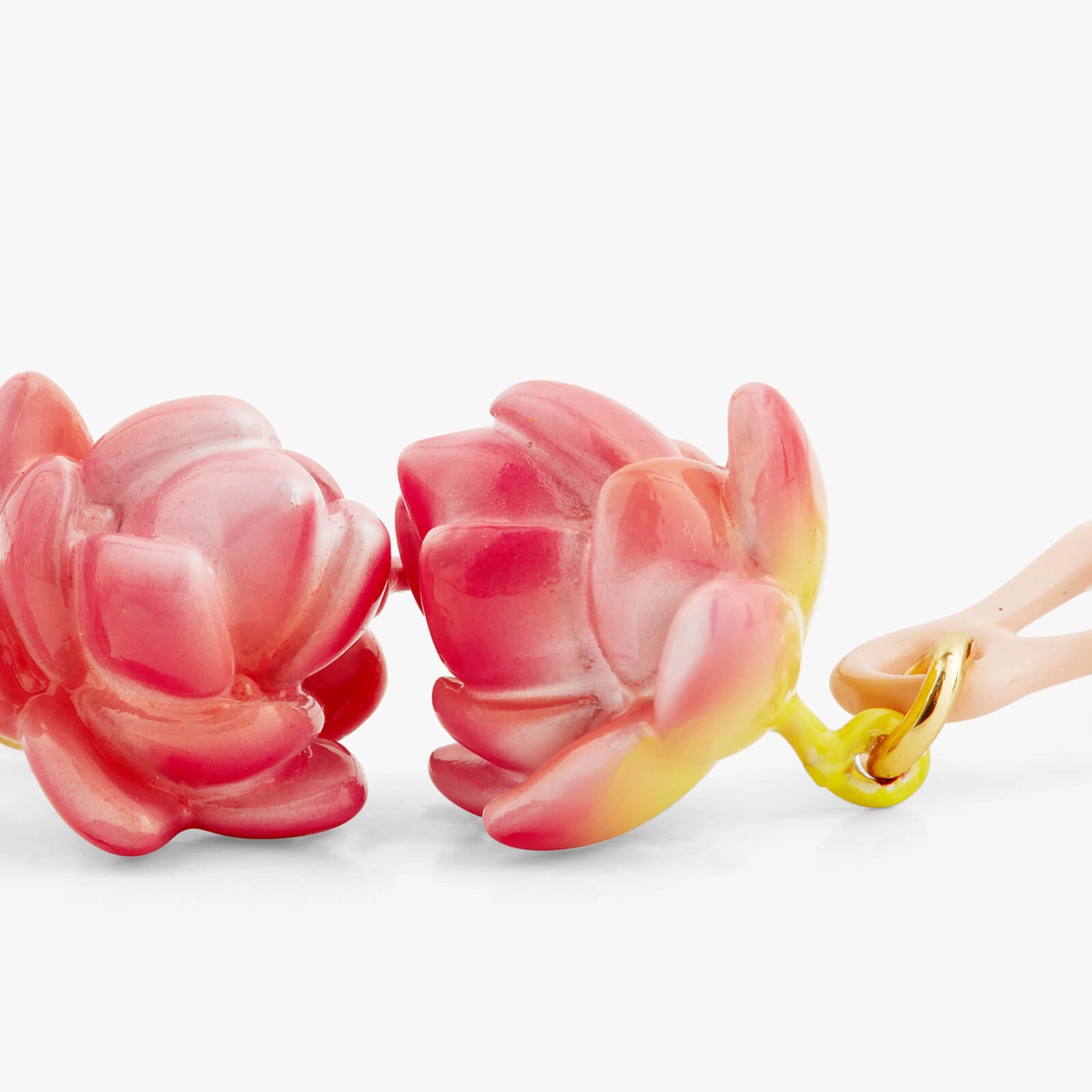 Les Nereides Lotus Flower Ballerina Earrings