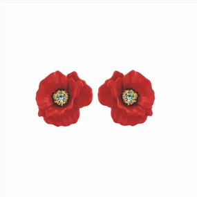 Les Nereides Poppy post Earrings 