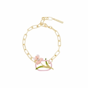 Les Nereides Powder Pink Iris Bracelet fashion-jewelry  