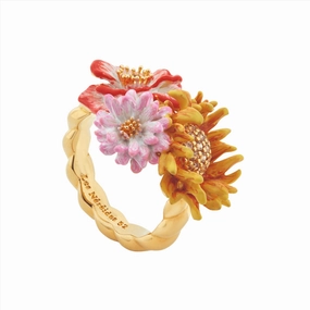 Les Nereides Wildflower Cocktail Ring fashion-jewelry  