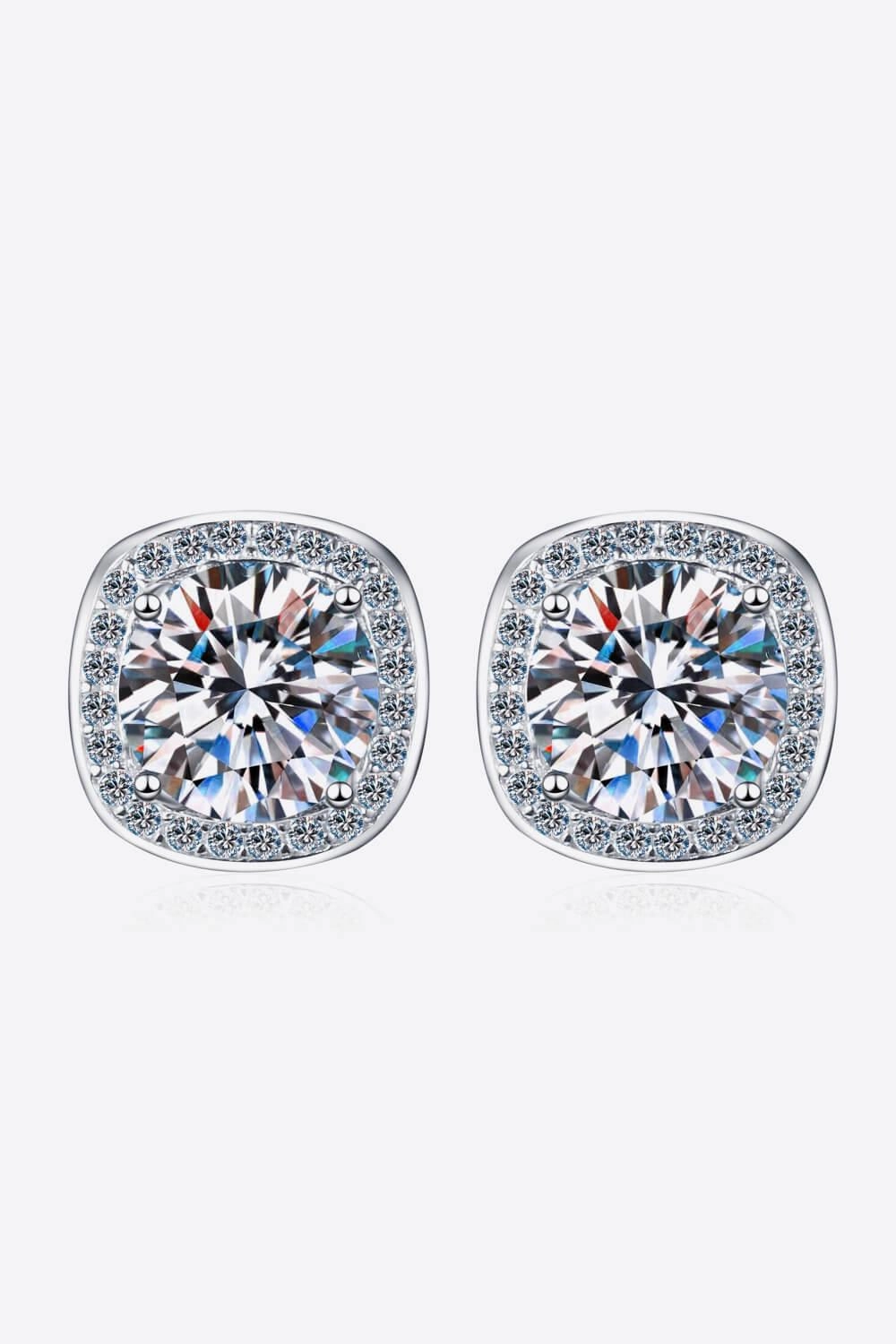 Let Me Love You 1 Carat Moissanite Stud Earrings 