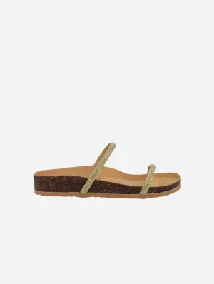 Lidia Damen-Vegane Sandalen | Beige