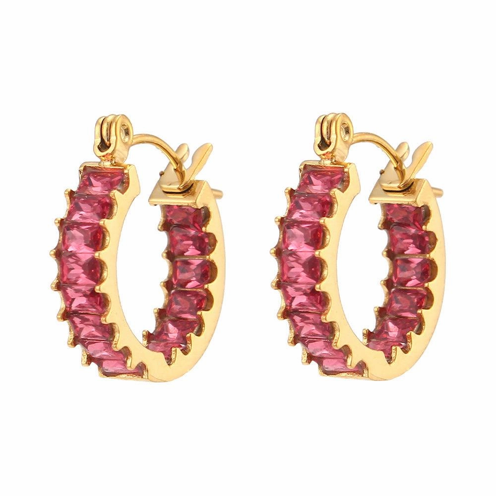 Light Luxury Fashion Stainless Steel Design Earrings Jewelry