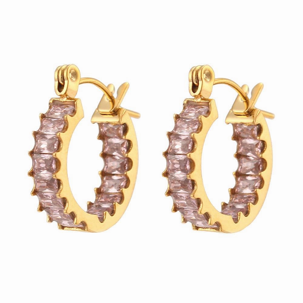 Light Luxury Fashion Stainless Steel Design Earrings Jewelry