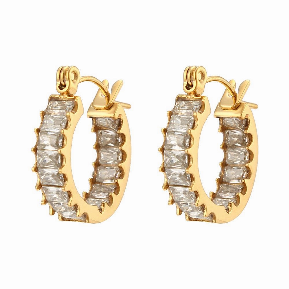 Light Luxury Fashion Stainless Steel Design Earrings Jewelry