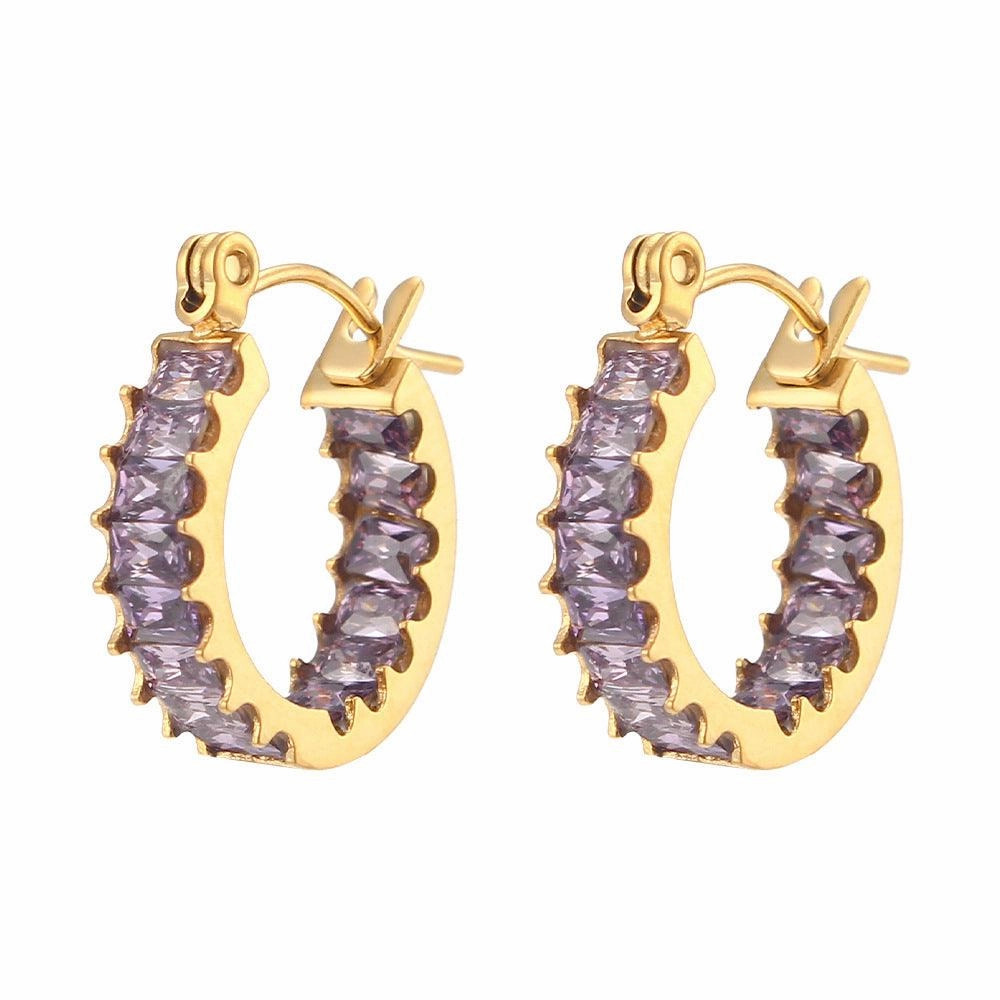 Light Luxury Fashion Stainless Steel Design Earrings Jewelry