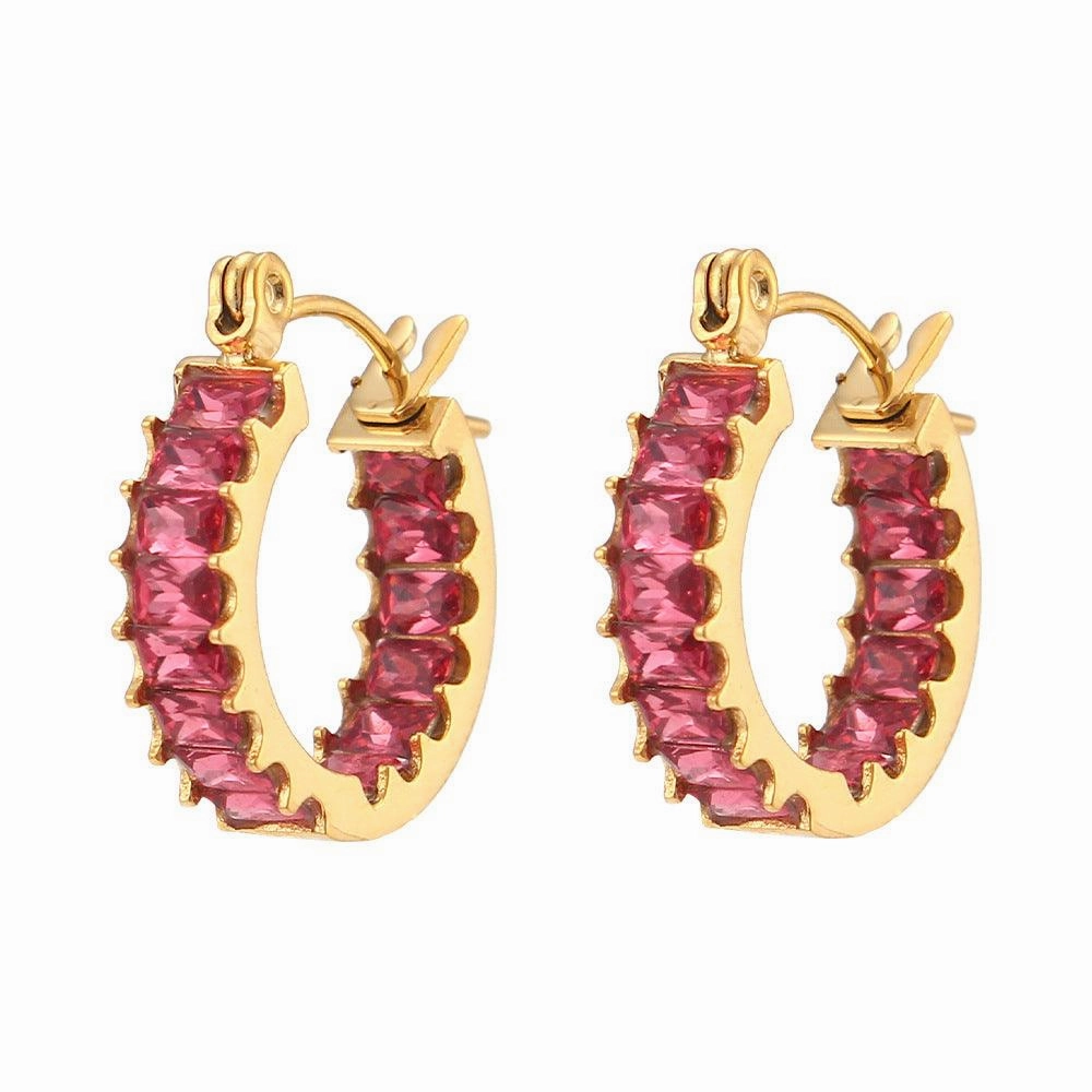 Light Luxury Fashion Stainless Steel Design Earrings Jewelry