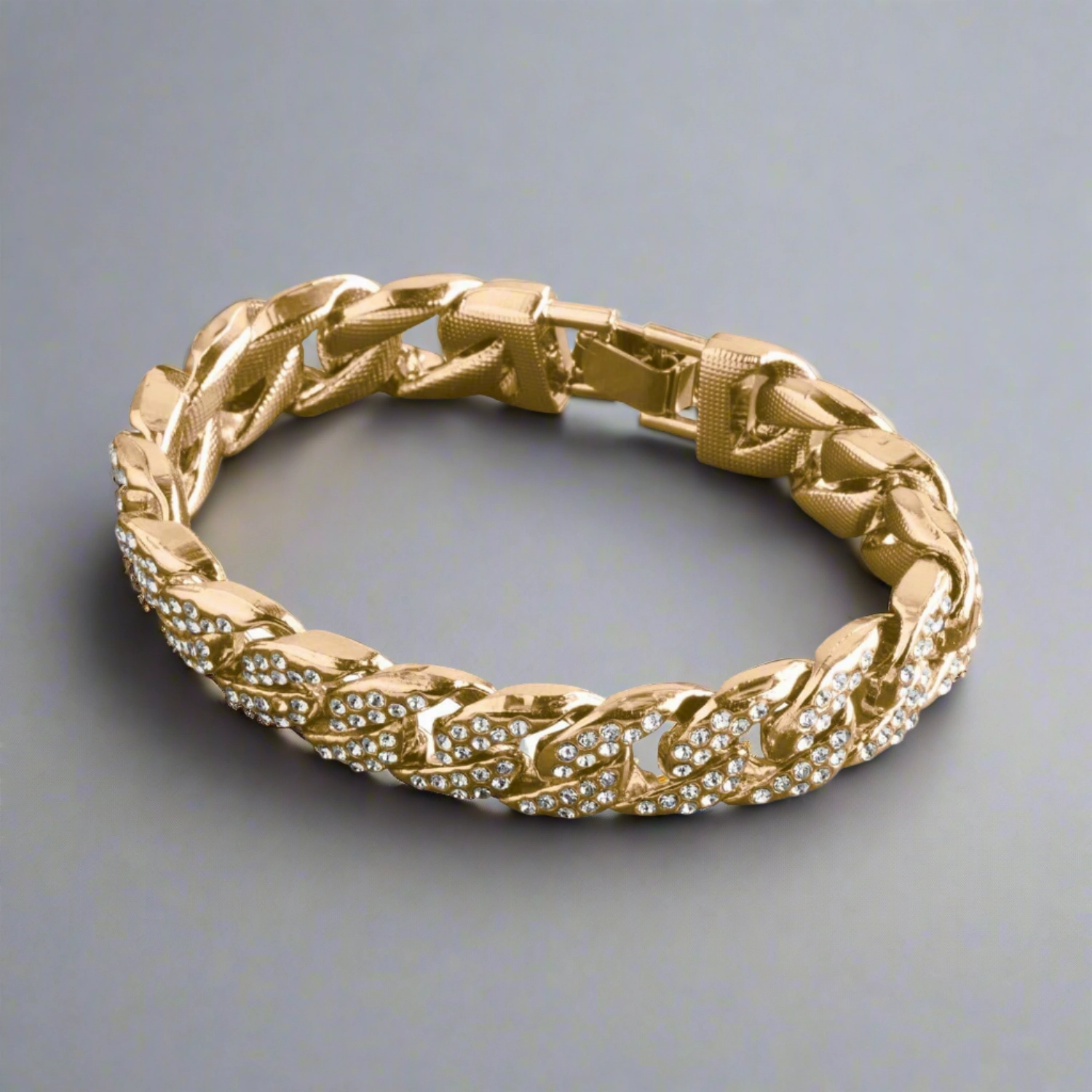 Logan Curb Gold Bracelet