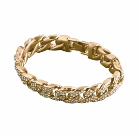 Logan Curb Gold Bracelet 