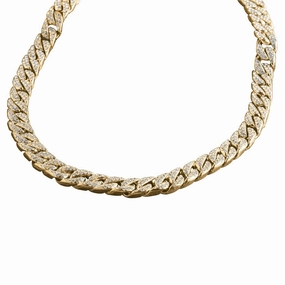 Logan Curb Gold Necklace 