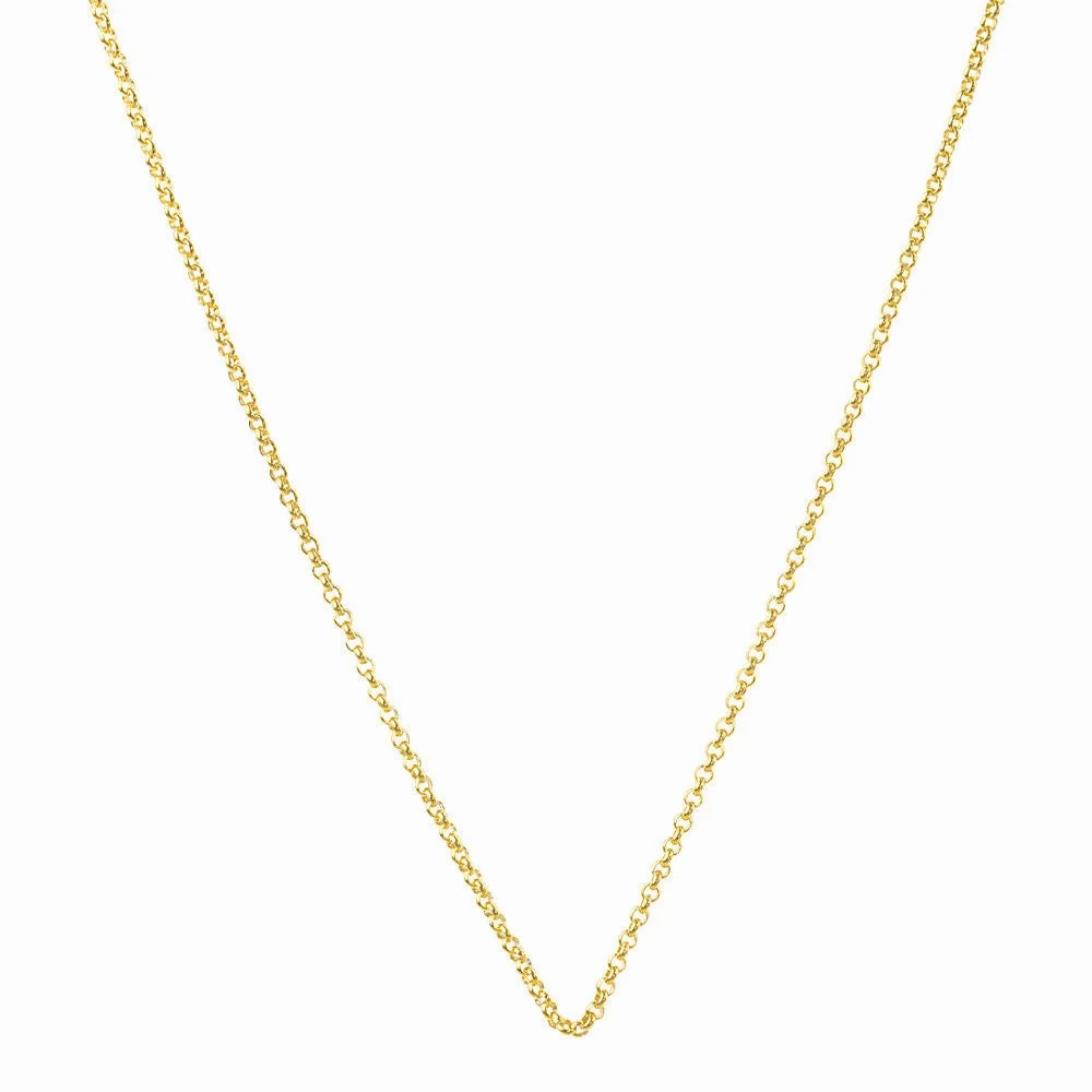 Long Adjustable Chain Gold Plated Necklace