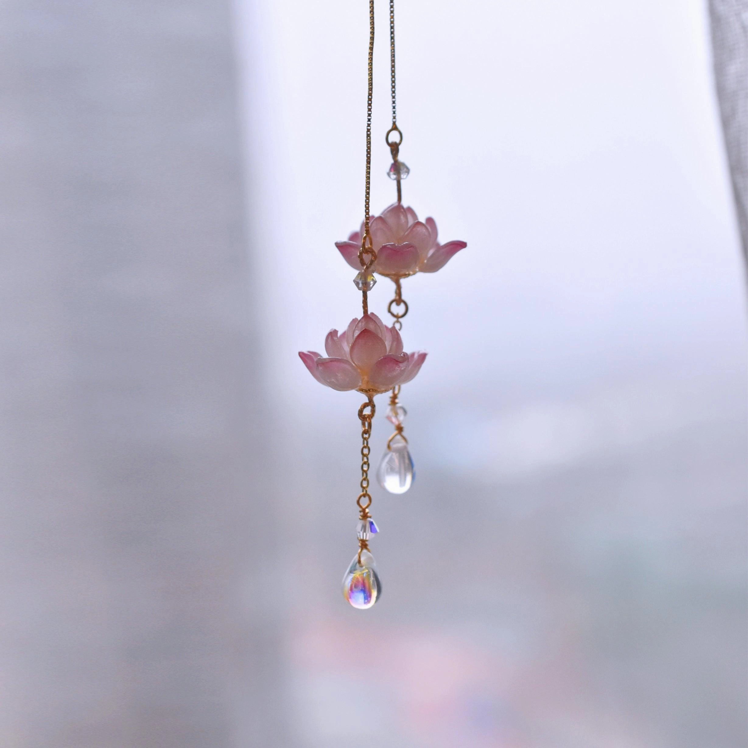 Lotus Ancient Style Guofeng Hanfu Temperament Sterling Silver Ear Line Ear Clip