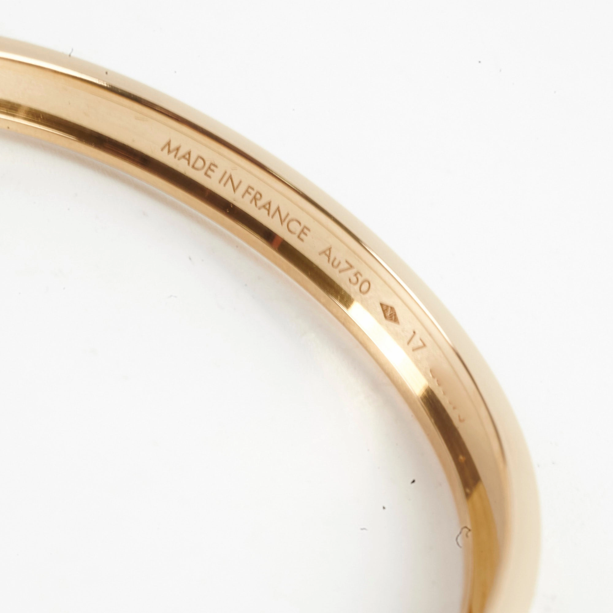 Louis Vuitton Empreinte Bangle Yellow Gold Size 17 (M)