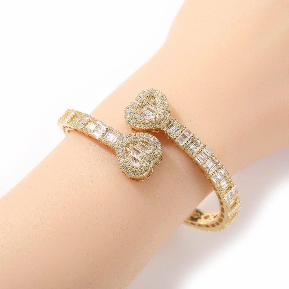 Love Spring Buckle Bracelet Geometric Diamond