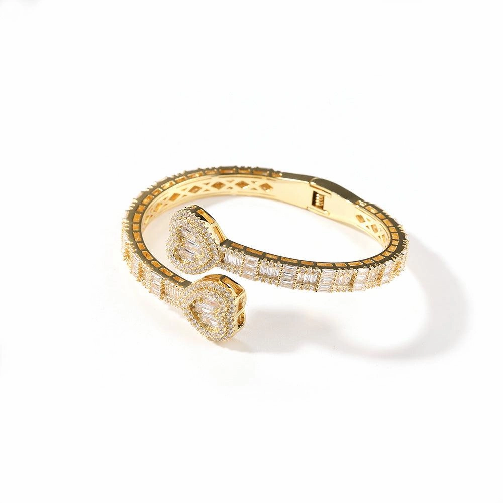 Love Spring Buckle Bracelet Geometric Diamond