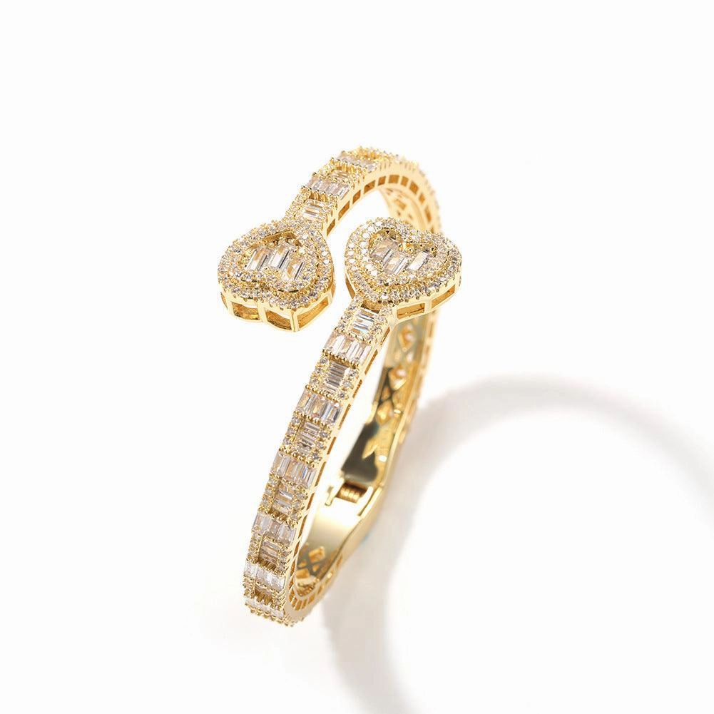 Love Spring Buckle Bracelet Geometric Diamond