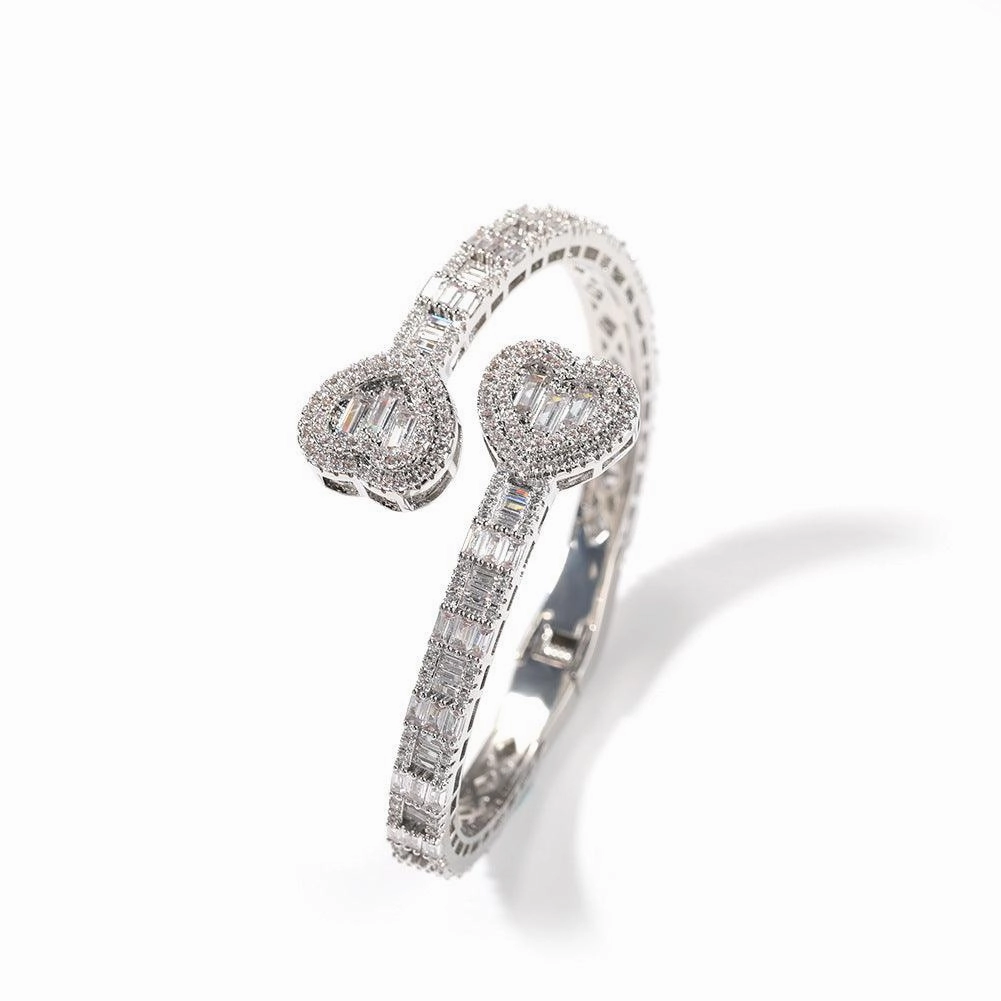 Love Spring Buckle Bracelet Geometric Diamond