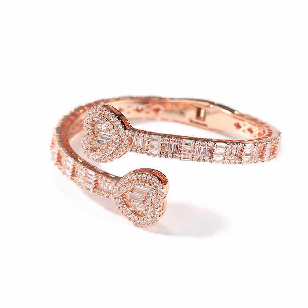 Love Spring Buckle Bracelet Geometric Diamond