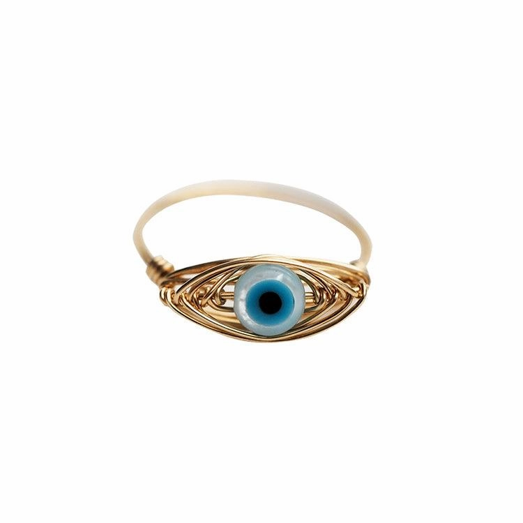 Lover's Eye Ring Is Inlaid With Gold