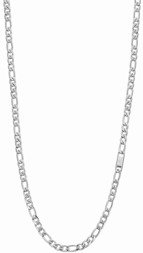 Luca Barra Gents Necklace in Groumette Mesh Steel fashion-jewelry  