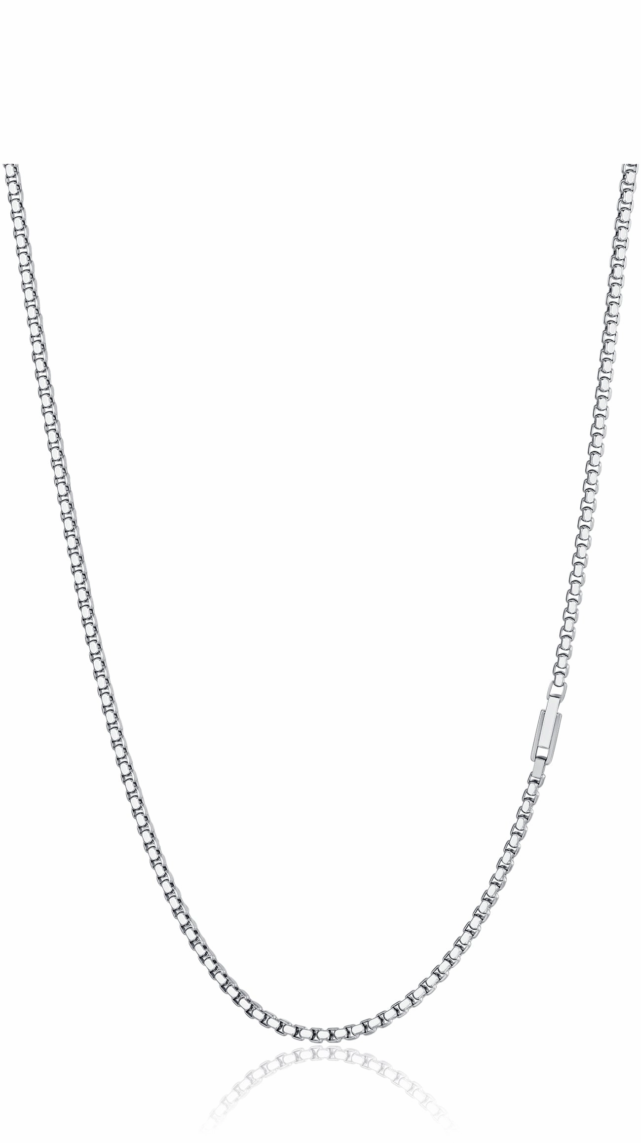 Luca Barra Gents Steel Necklace with Steel Elements fashion-jewelry  