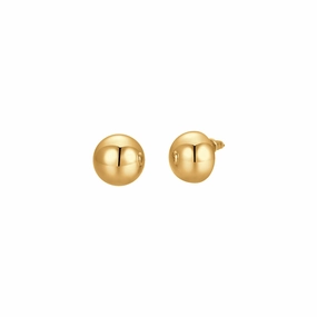 Luca Barra Ladies 16mm Teardrop Earrings in IP Gold Steel 