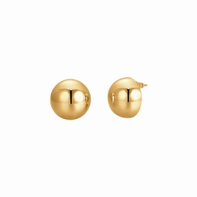 Luca Barra Ladies 20mm Teardrop Earrings in IP Gold Steel 