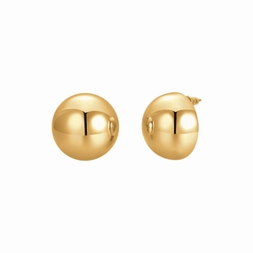 Luca Barra Ladies 25mm Teardrop Earrings in IP Gold Steel fashion-jewelry  
