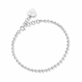 Luca Barra Ladies Bracelet in Shot-Belled Steel fashion-jewelry  