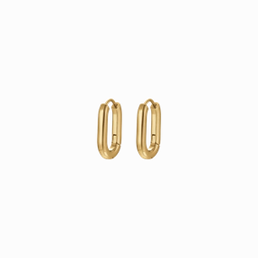 Luca Barra Ladies Earrings in IP Gold Steel 