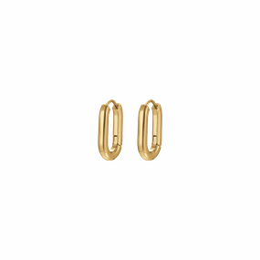 Luca Barra Ladies Earrings in IP Gold Steel fashion-jewelry  