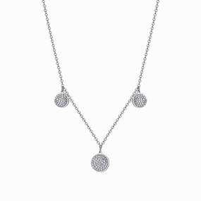 Luca Barra Ladies Necklace In Steel Round Elements fashion-jewelry  