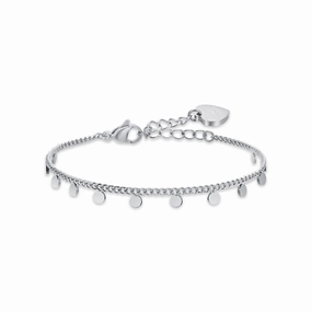 Luca Barra Ladies Steel Bracelet with Circles fashion-jewelry  