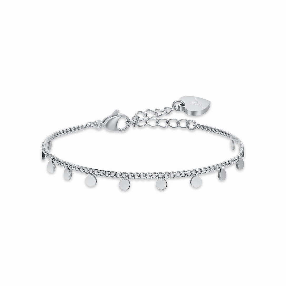 Luca Barra Ladies Steel Bracelet with Circles fashion-jewelry  