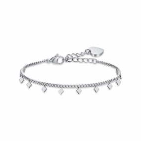 Luca Barra Ladies Steel Bracelet with Rhombus fashion-jewelry  