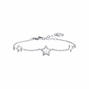 Luca Barra Ladies Steel Bracelet with Stars and Zirconia fashion-jewelry  