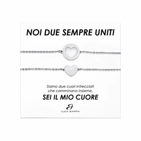 Luca Barra Ladies Steel Bracelets with Hearts fashion-jewelry  