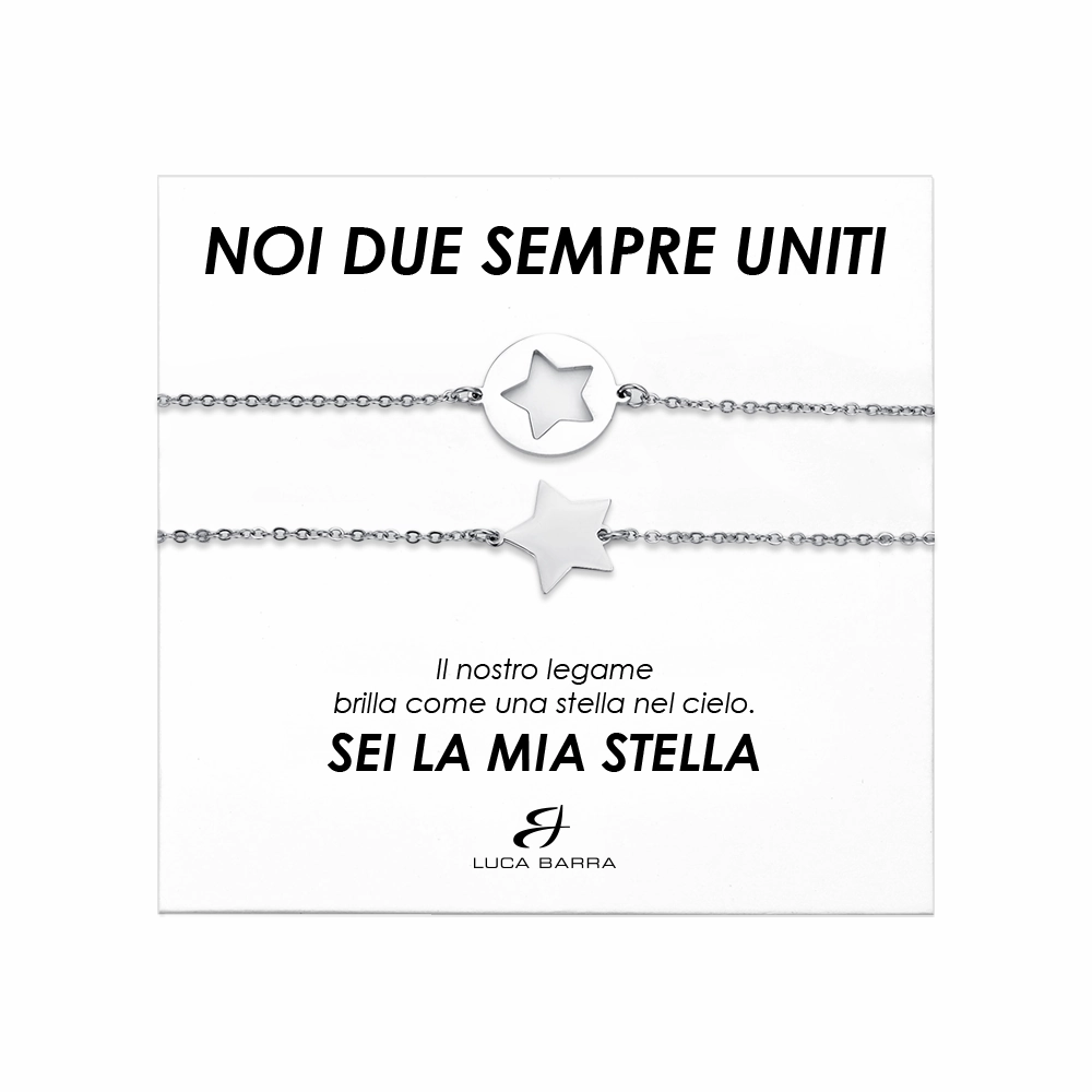 Luca Barra Ladies Steel Bracelets with Stars fashion-jewelry  