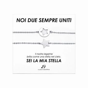 Luca Barra Ladies Steel Bracelets with Stars fashion-jewelry  