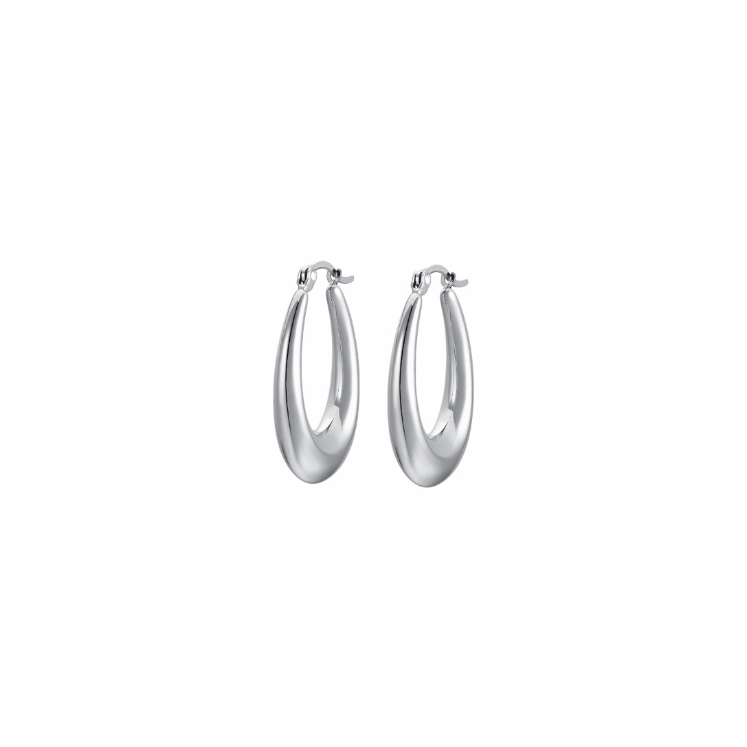 Luca Barra Ladies Steel Earrings fashion-jewelry  