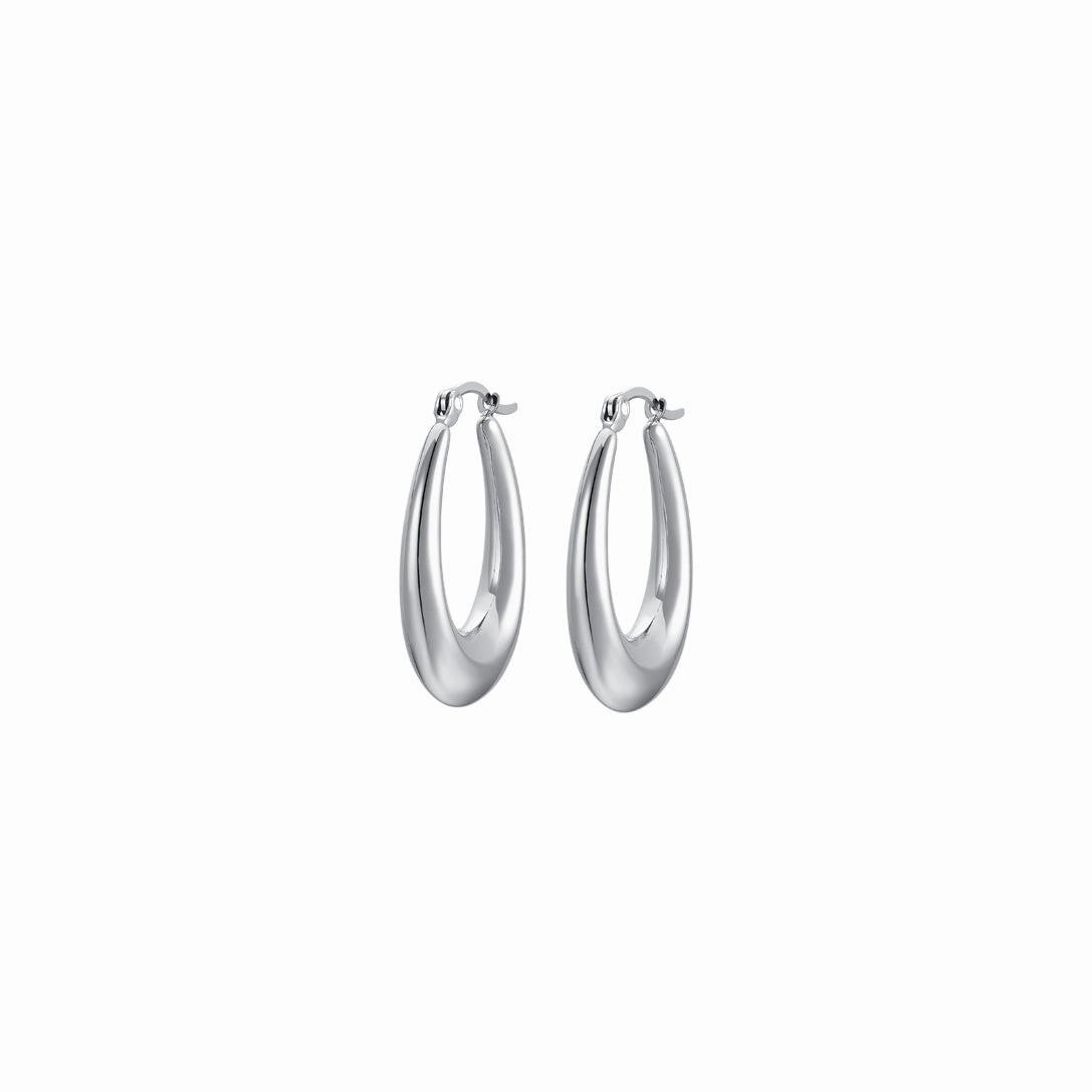 Luca Barra Ladies Steel Earrings 