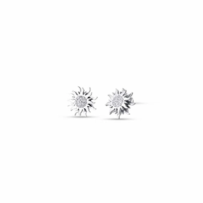 Luca Barra Ladies Steel Earrings with Rotating Sun fashion-jewelry  