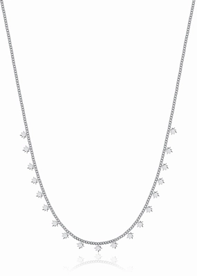 Luca Barra Ladies Steel Necklace Stars Of Sissi fashion-jewelry  