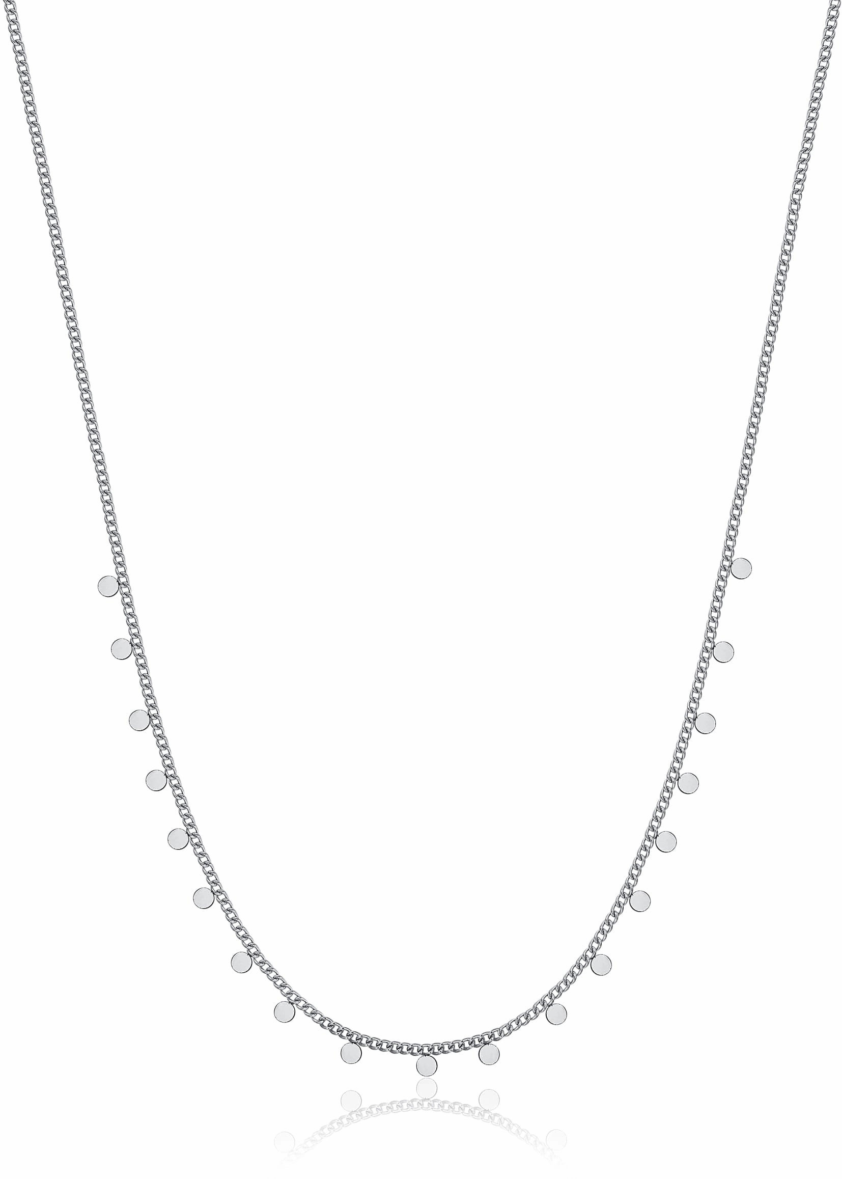 Luca Barra Ladies Steel Necklace With Circles fashion-jewelry  