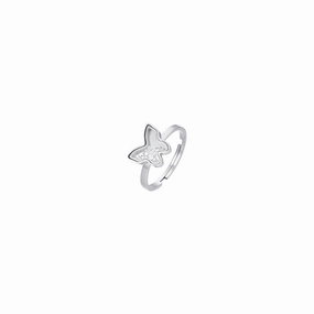 Luca Barra Ladies Steel Ring with Butterfly and Zirconia fashion-jewelry  
