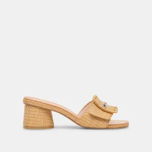 LUCEY ABSÄTZE WARM NATUR RAFFIA