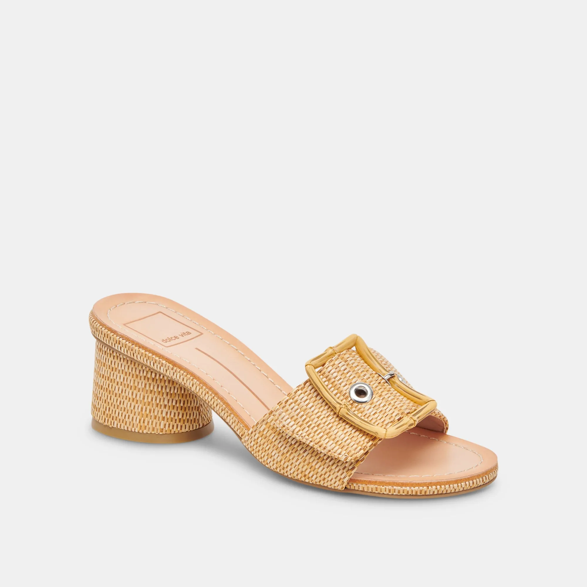 LUCEY ABSÄTZE WARM NATUR RAFFIA